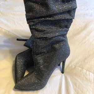 Sparkly high heeled boots!